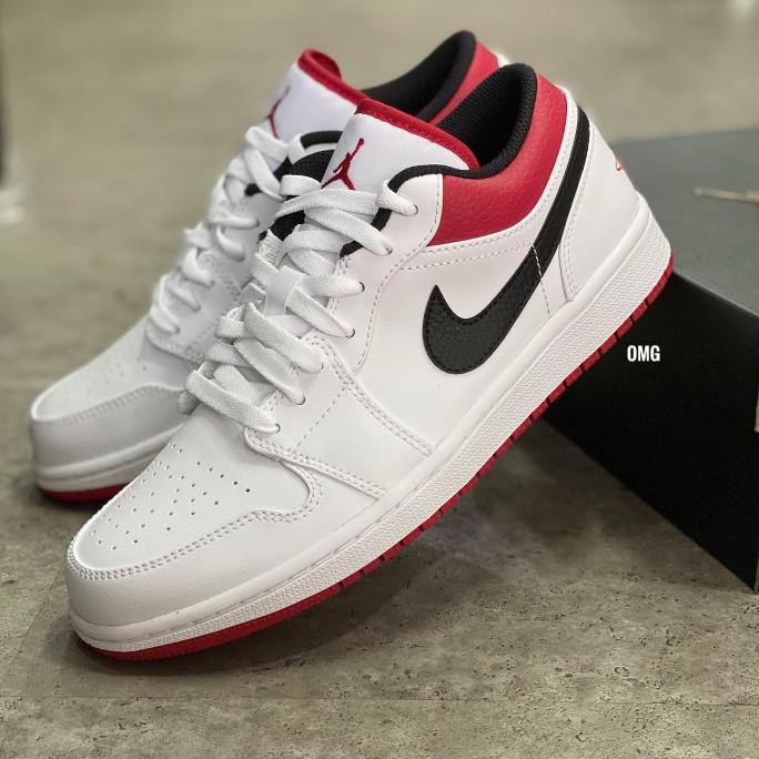 Air Jordan 1 Low Chicago White University Red Black Dianvood