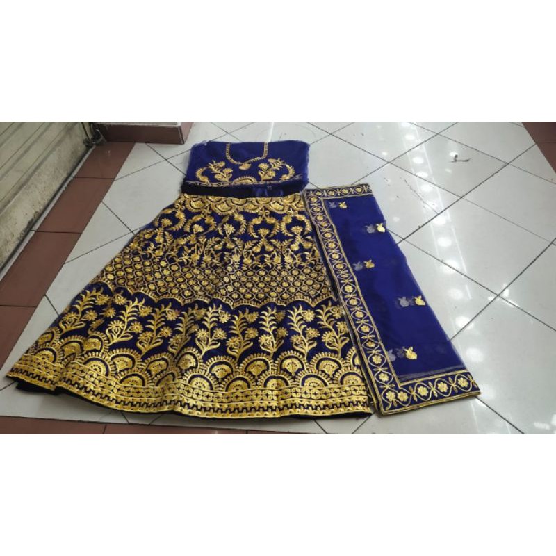 Lehenga India mewah full bordirr/Accoris Inda/baju India/perangkapan manten ala india