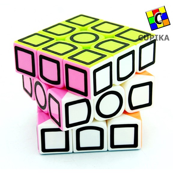 Rubik 3x3 Lefun Carbon Unik kotak luar Termurah