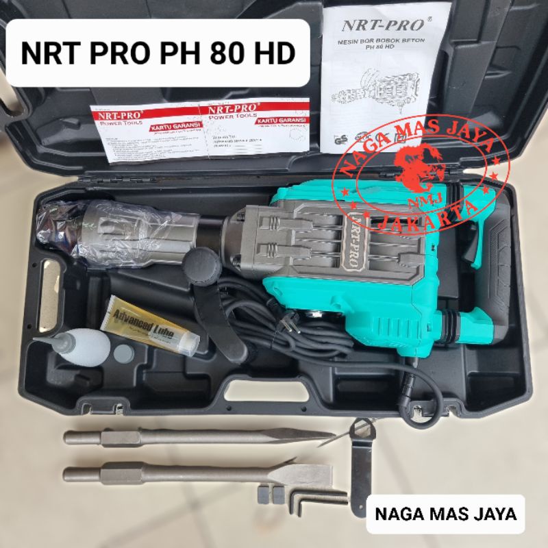 MESIN BOBOK BETON NRT PRO PH80 HD / JACK HAMMER DEMOLITION NRT PRO PH 80 HD / MESIN BOR BOBOK BETON 