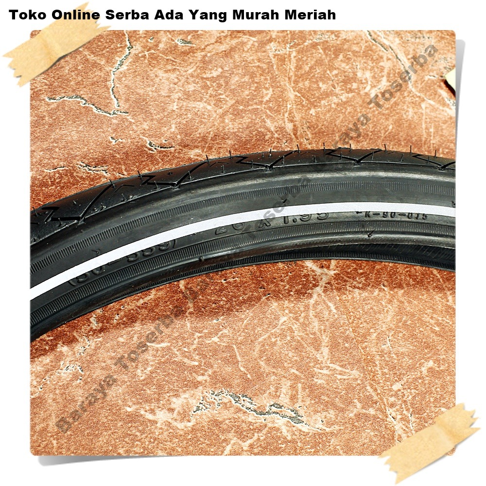 Ban Luar Kenda 26 x 1.95 List Putih Reflektor 90 Sepeda MTB Gunung federal