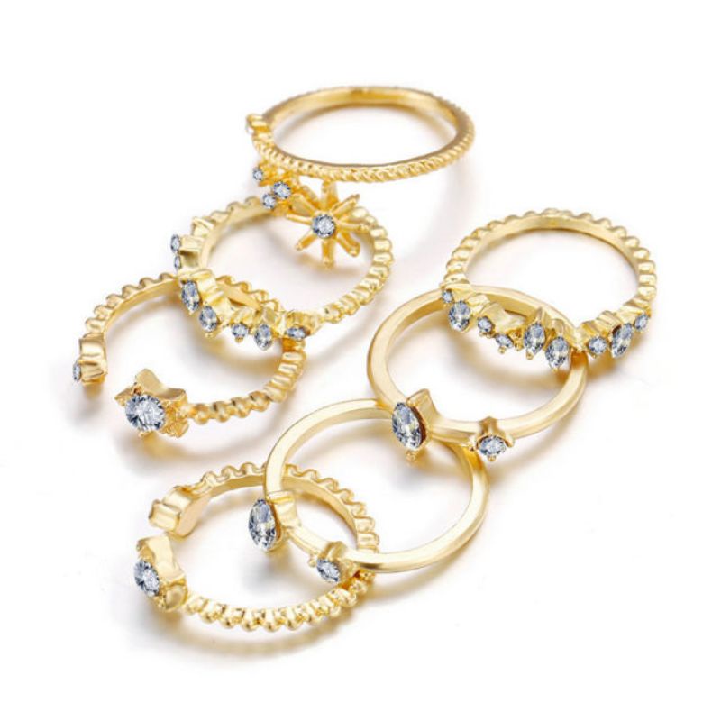 Cincin wanita fashion set 7 pcs