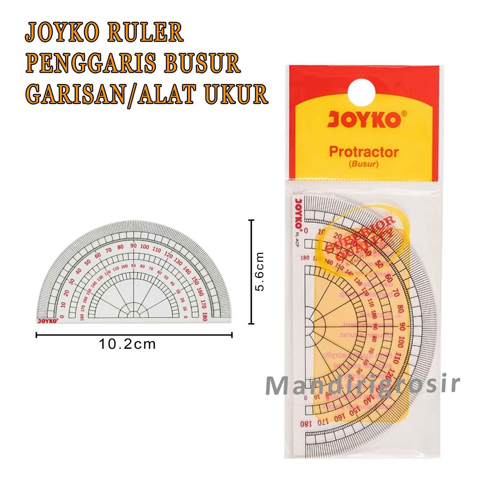 1 Set Penggaris Busur * Joyko Ruler Set * Garisan Joyko * Alat Ukur