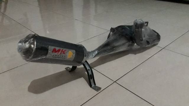 Knalpot vespa racing buang kanan big slencer  all 150 cc big slencer Mk racing