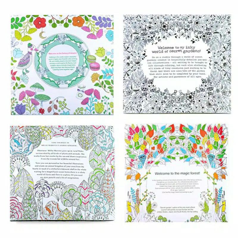 Adult Coloring Book Buku Mewarnai untuk Dewasa Sebagai Penghilang Stress-3