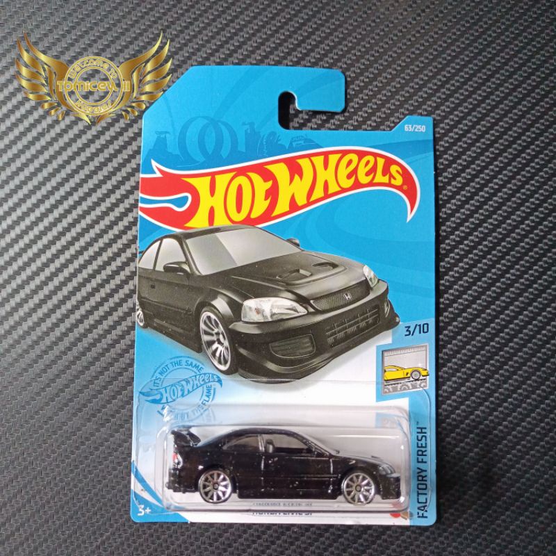 hot wheels hotwheels honda civic si hitam factory fresh lot h 2021