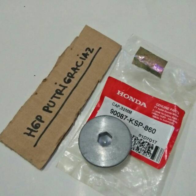 BAUT TUTUP MAGNET MEGAPRO MONOSHOCK BAUD CAP 32 MM 90087KSP860 ORI AHM GRACIAZ