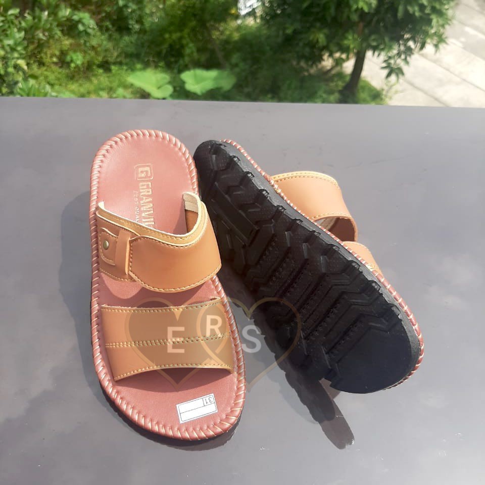 TOKOERS SDL04 Sepatu Sandal Anak Laki Laki kulit PU Umur 3 4 5 6 7 8 9 10 tahun