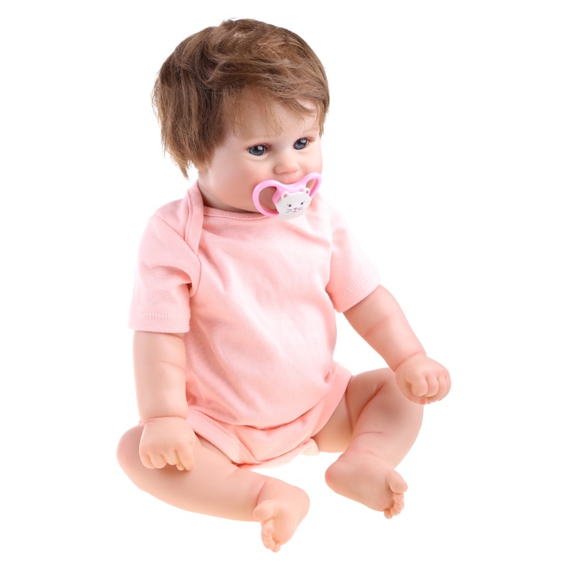 Mary Preschool Real Life Pink Dolls Soft Body Baby for Doll Silikon Realistis Reborn Baby Untuk Boneka 20inci Baby for Do