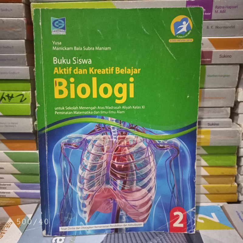 BUKU BEKAS BIOLOGI SMA kelas 2 grafindo
