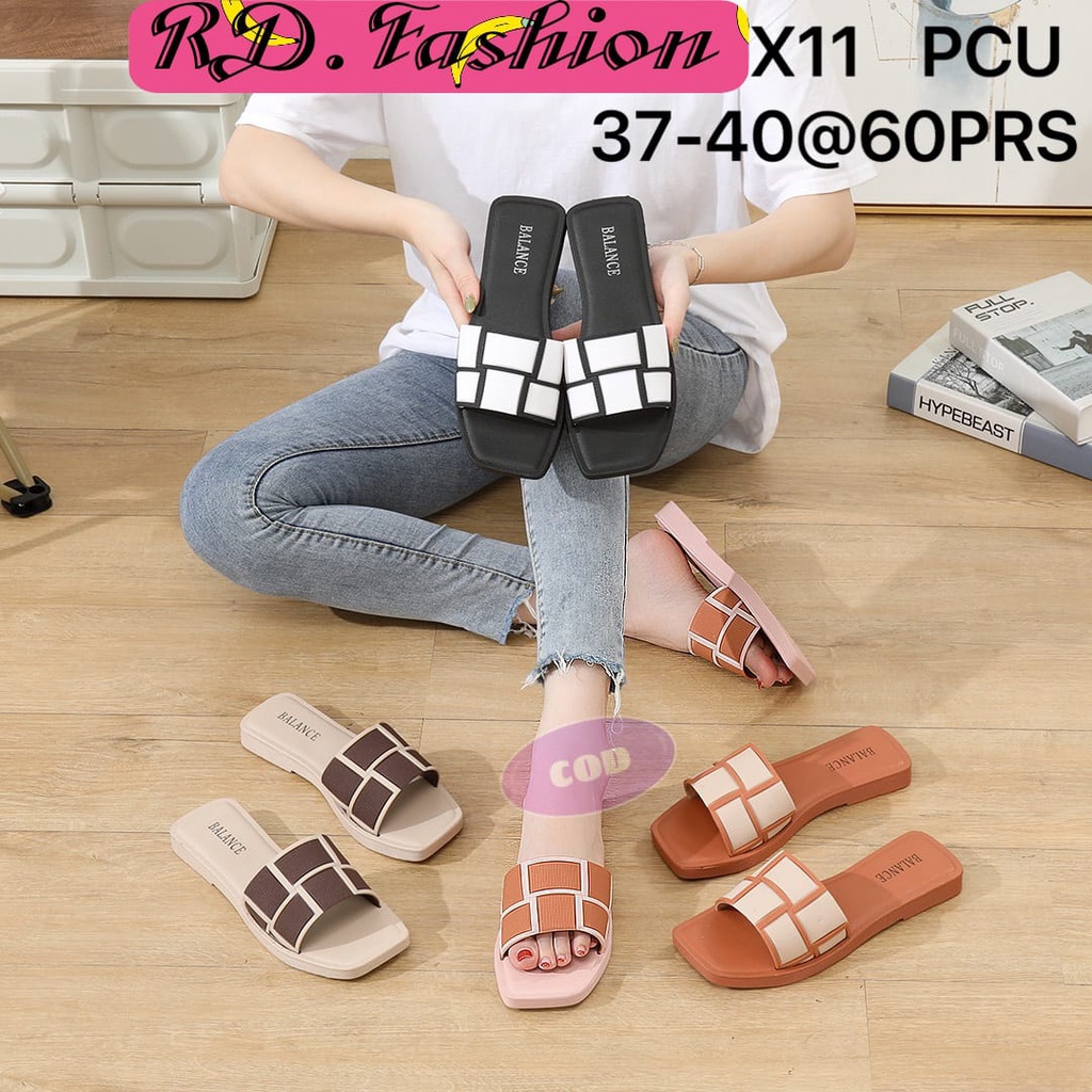 BALANCE 268-X11/ sandal jelly wanita sandal slop perempuan terbaru ori produk impor