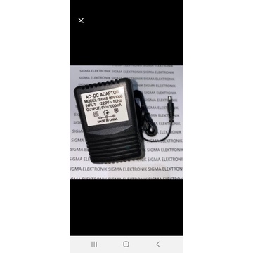 ADAPTOR TRAFO STABIL 9V 1AH