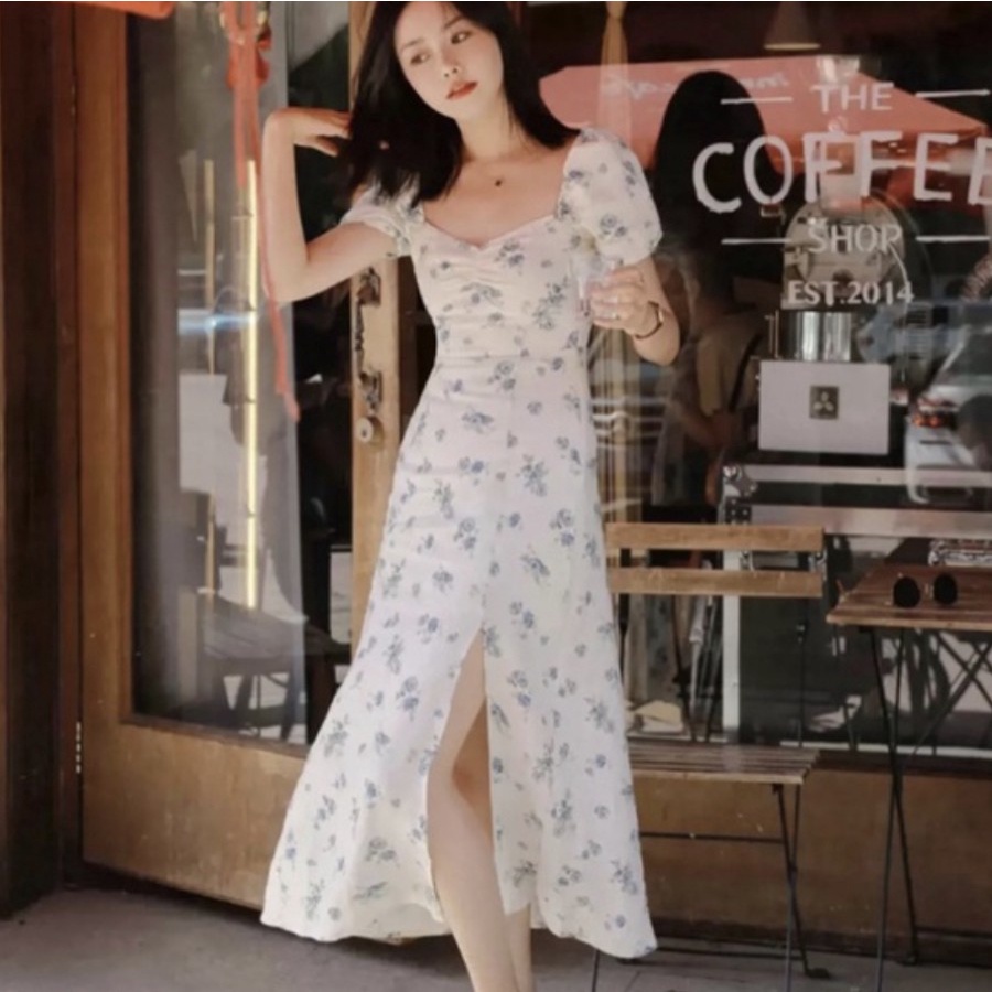 CASUAL MIDI PREMIUM POLYESTER WITH FURING DRESS BKK FASHION NEW ARRIVAL