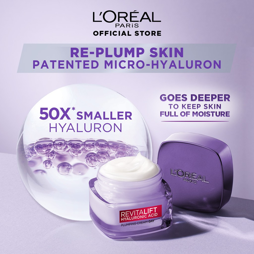 Loreal MU Hyaluronic Acid Plumping Day Cream