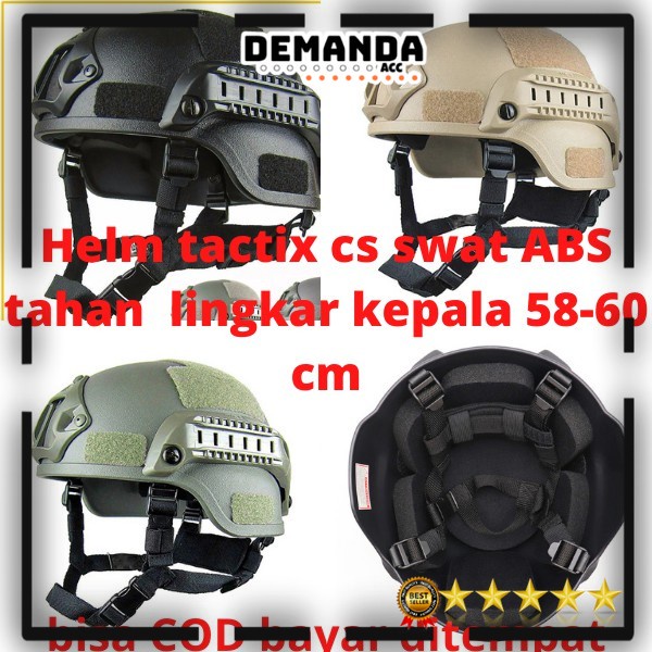 Helm  ABS tahan  lingkar kepala 58-60 cm