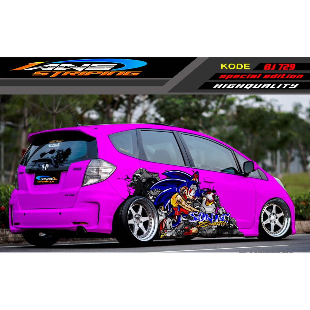 DECAL STICKER MOBIL HONDA BRIO / JAZZ RS / MOBILIO / AGYA / YARIS / ATOS / STICKER MOBIL