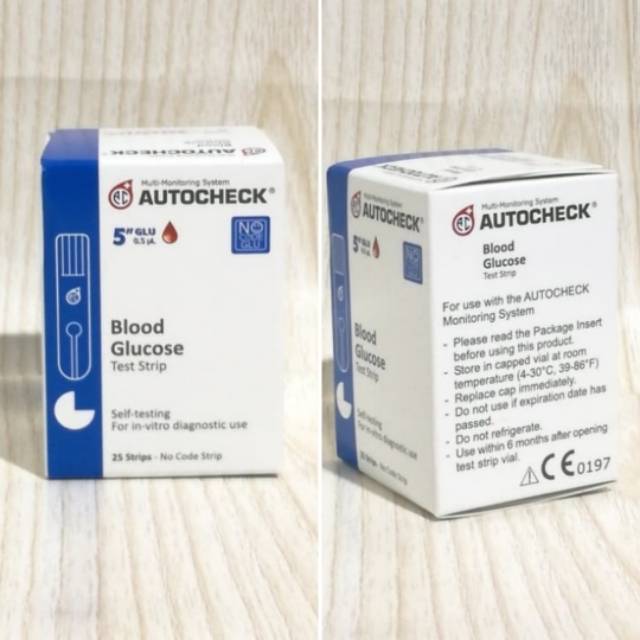 

Strip Cek Gula Darah Autocheck isi 25 / Glukosa Auto Check