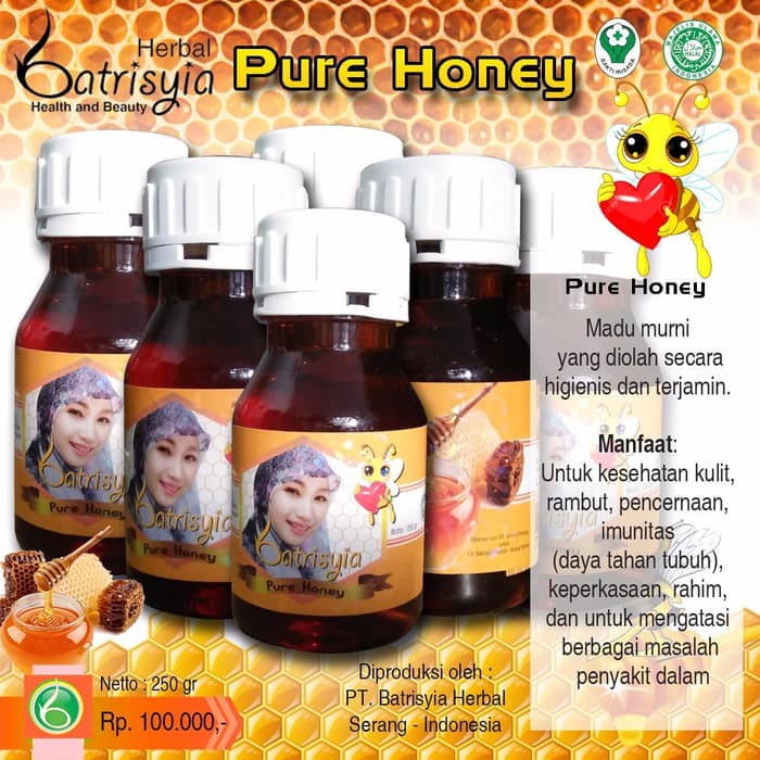 

PURE HONEY,BATRISYIA HERBAL100% MADU MURNI.250gr