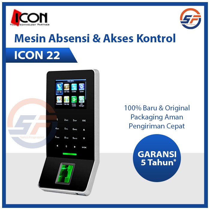 Mesin Absen &amp; Akses Kontrol ICON 22 Mesin Absensi