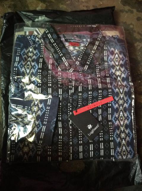 Odza Baju Kemeja Batik Slim Fit Lengan Panjang Hem Batik Fashion