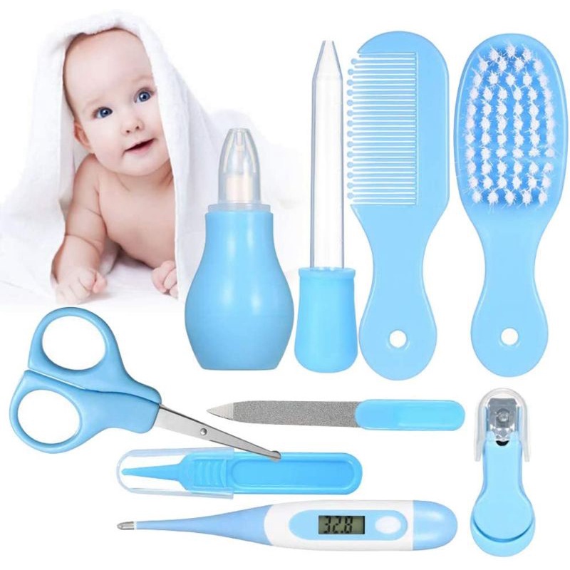 BABY CARE KIT SET 10IN1 - BABY GIFT SET - BABY KIT TOOLS Perlengkapan Bayi Set Newborn isi 10/6 (Termometer. Gunting Kuku. Sisir Bayi. Dll) Baby Care Kit baby Care Kit My First Baby Care Set Isi 10 SET Baby Nail Care Set Isi 10 Peralatan Perawatan Bayi