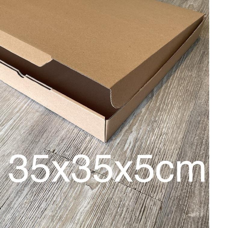 

➦ (10pcs) Kardus Uk. 35x35x5 cm....Die Cut kotak Kue, snack -aksesoris-dll model box pizza ♠