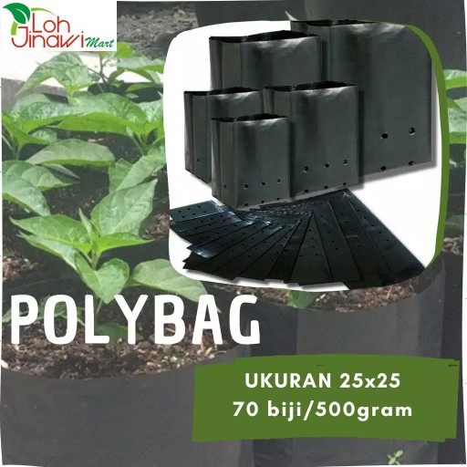 Plastik Polybag Polibek 25 X 25 Kemasan 500 Gr