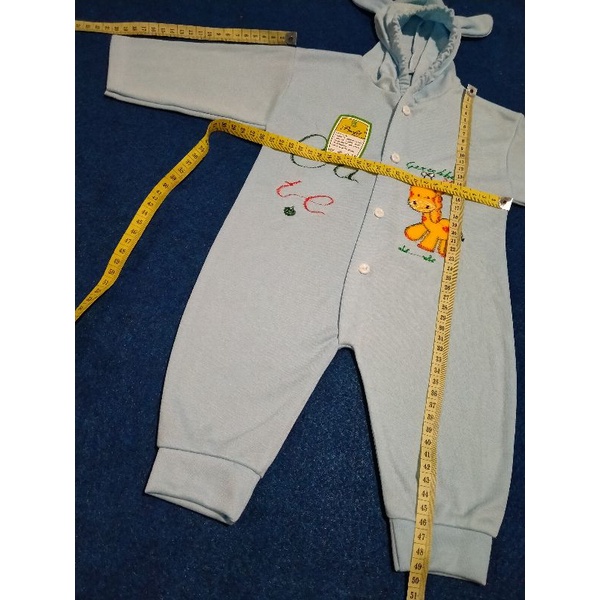 JumperBayiLucu/JumpsuitBayi/Baju kodok Doble knit 40s motif Bordir