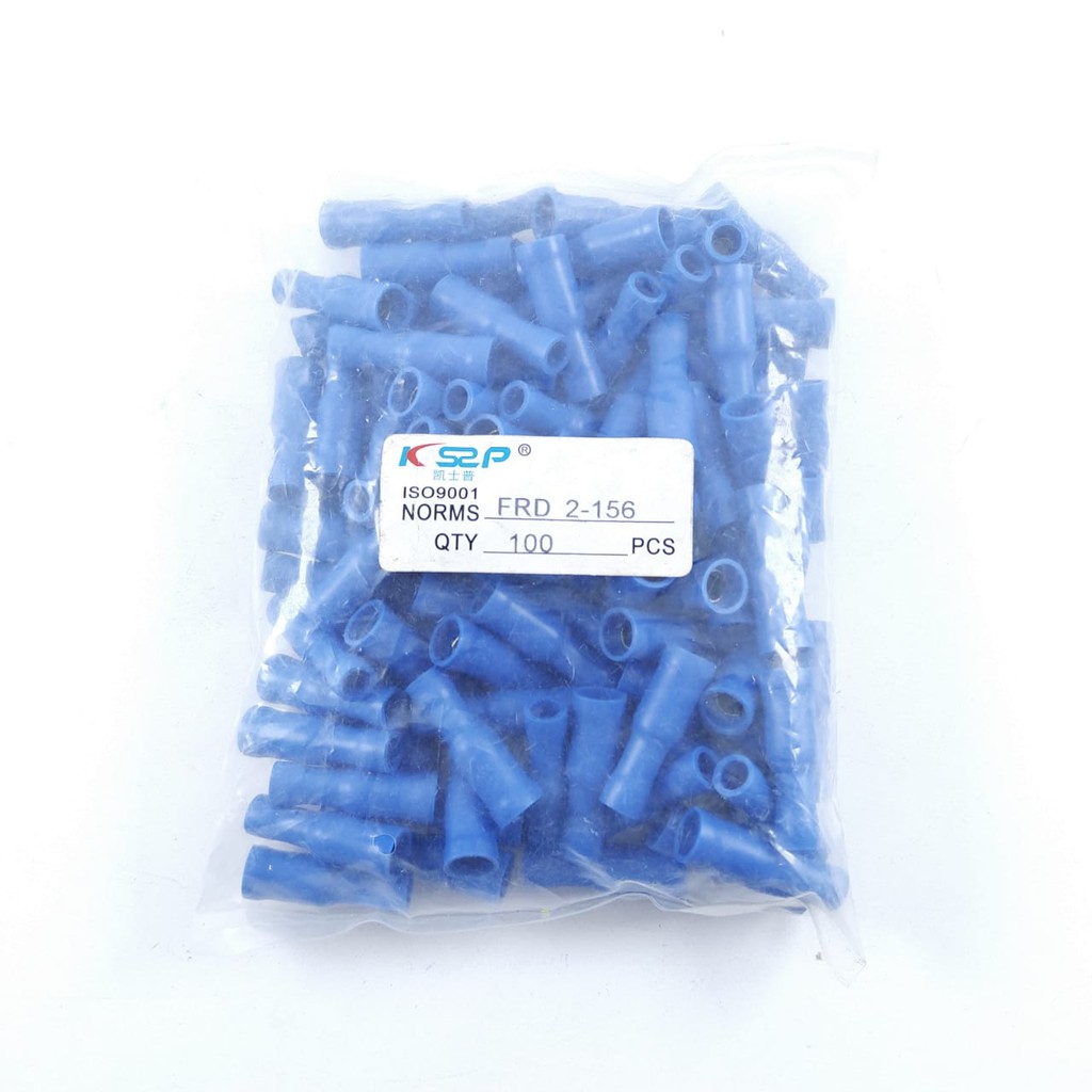 SKUN KABEL INSULATED FEMALE BULLET FRD 2-156 BIRU