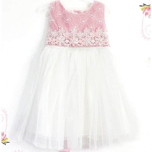 Baju anak perempuan impor reseller/dropship tile dress brukat 15784