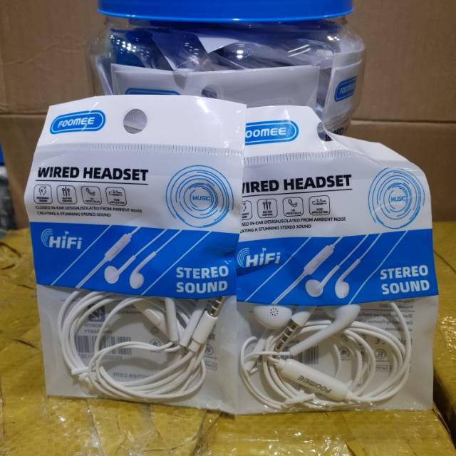 HEADSET FOOMEE QA05 PER/PCS wired headset stereo sound