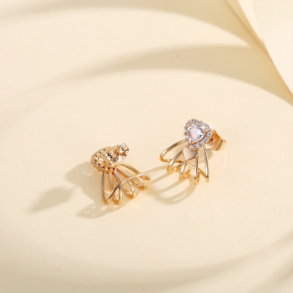 Y669 [COD✔] Anting Korea Titanium Anti Karat Lapis Emas Anting Berlian Wanita Aksesoris