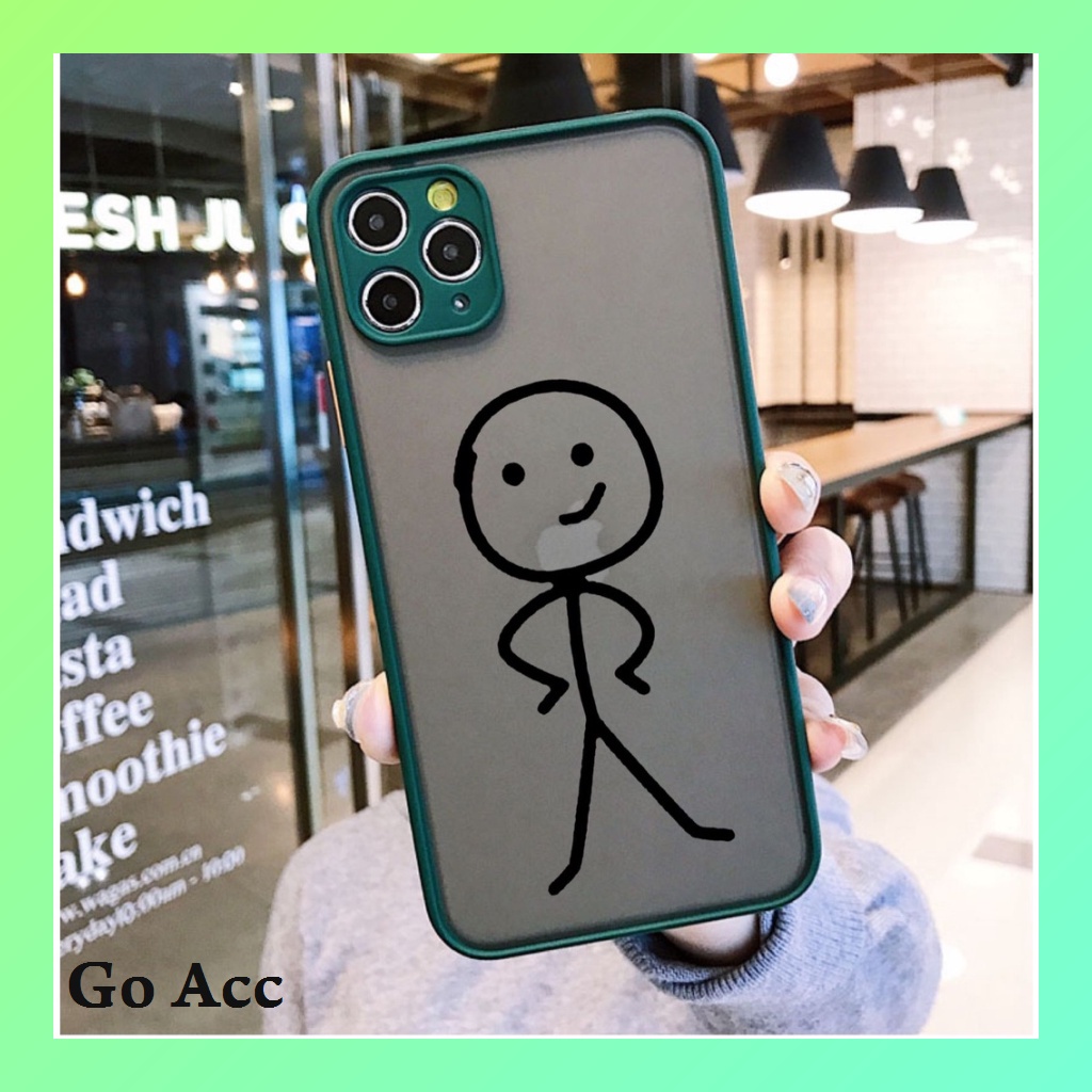 Softcase Casing AA10 Stickman for Oppo Realme 2 Pro 3 5i 5s 7 7i 8 8i U1 U2 C1 C11 2021 C12 C15 C17 C2 C20 C20A C21 C21y C25 C3 C30 C31 C35 Narzo 20 30A 50a 50i 5G