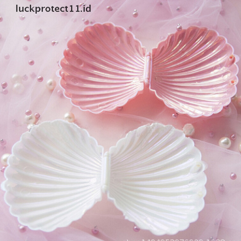 //HG&amp;ID// Shell Ring Necklace Earrings Jewelry Storage Organizer Box Case Charm Gift .