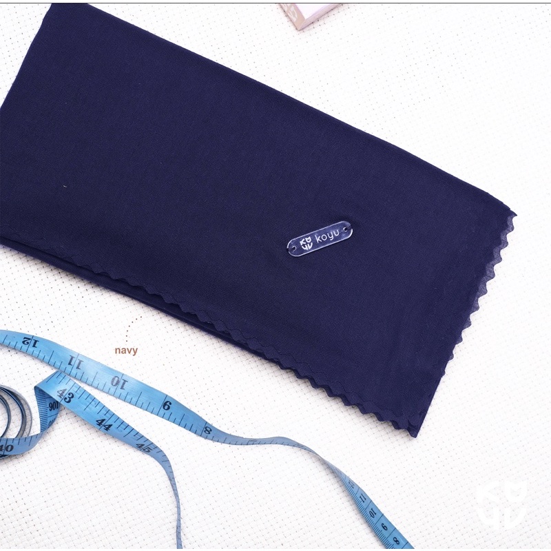 Hijab Segiempoat Voal Rosaline Part 2 Baru-NAVY