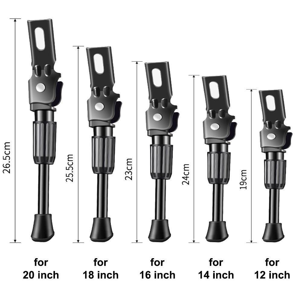 R-FLOWER Sepeda Anak Kickstand Hitam Side Kickstand Foot Non-Slip Sepeda Gunung Lipat