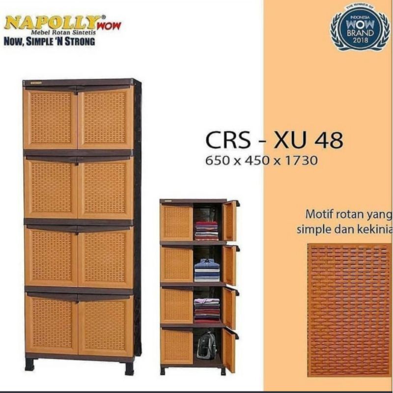 Lemari Pakaian NAPOLLY 4 Susun