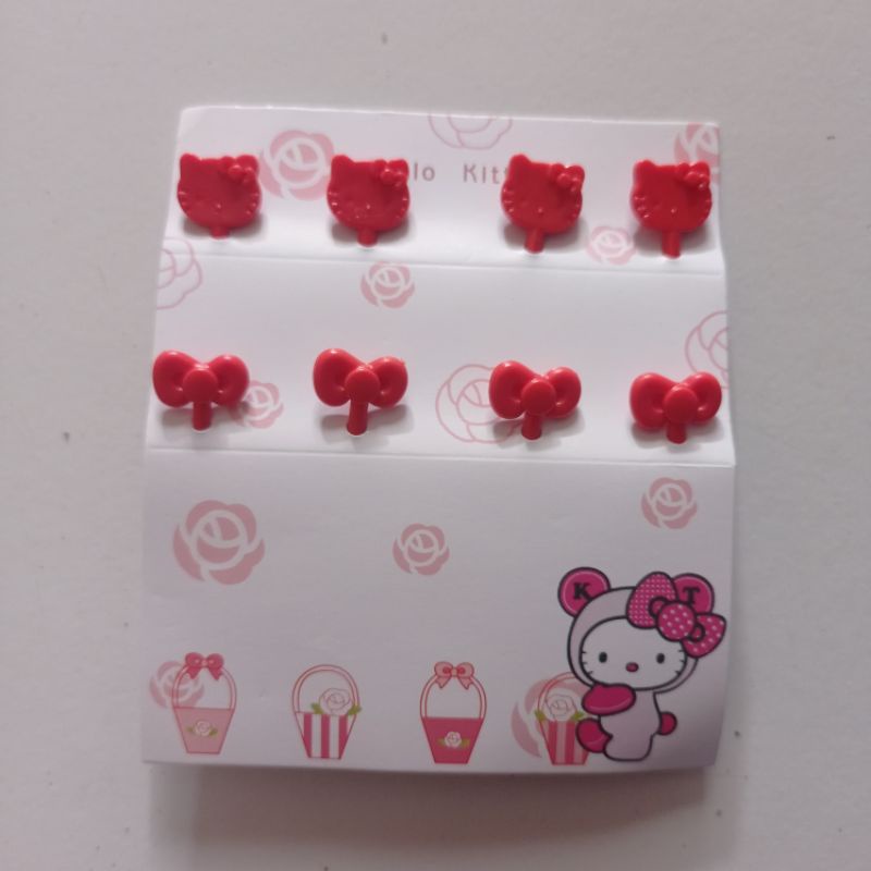 Food pick hello kitty merah