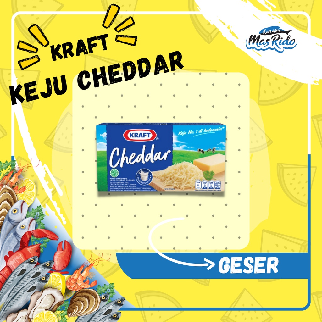 

Kraft Cheese Cheddar Block Calci Milk Keju Batang Parut Olahan Keju Asli Kraft Termurah