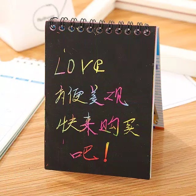 

Produk Unggulan Note Book Rainbow Scratch Art Magic Kertas Ajaib Pelangi Pensil Kayu Terlaris