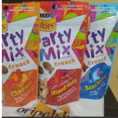 snack kucing kering party mix 69g