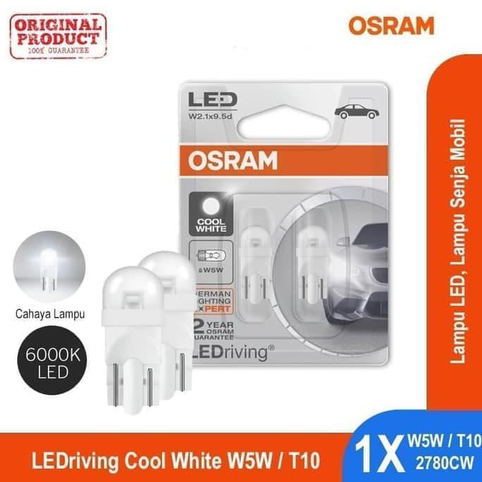 Dapatkan Lampu Senja & Plat Nomor Led Osram T10 Ori