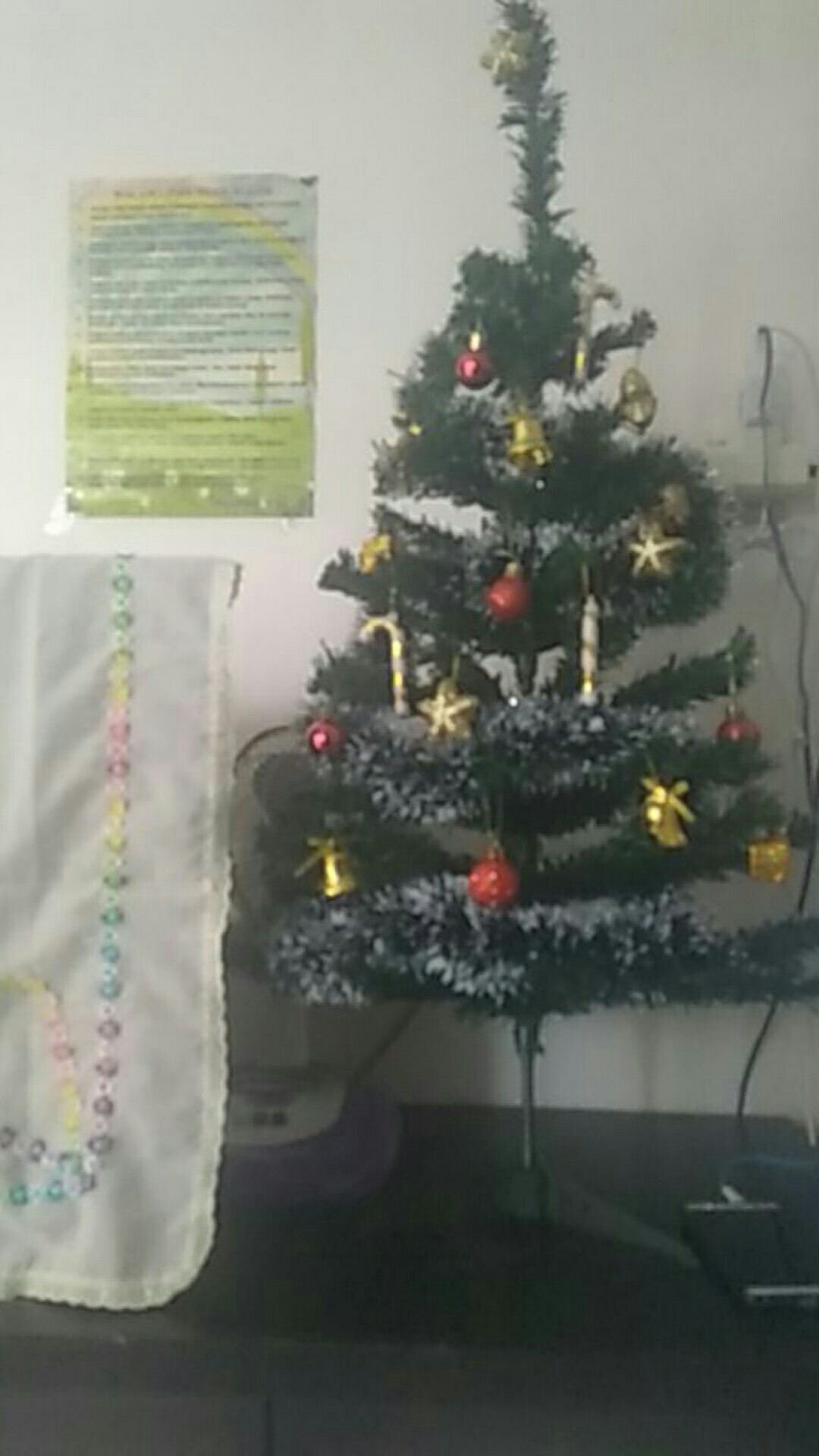 Hiasan Slinger Hijau Salju 7cm - Rumbai Rumbai Natal - Hiasan Pohon Natal - Tinsel Natal