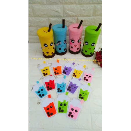 Celengan Boba Celengan Lucu celengan flanel