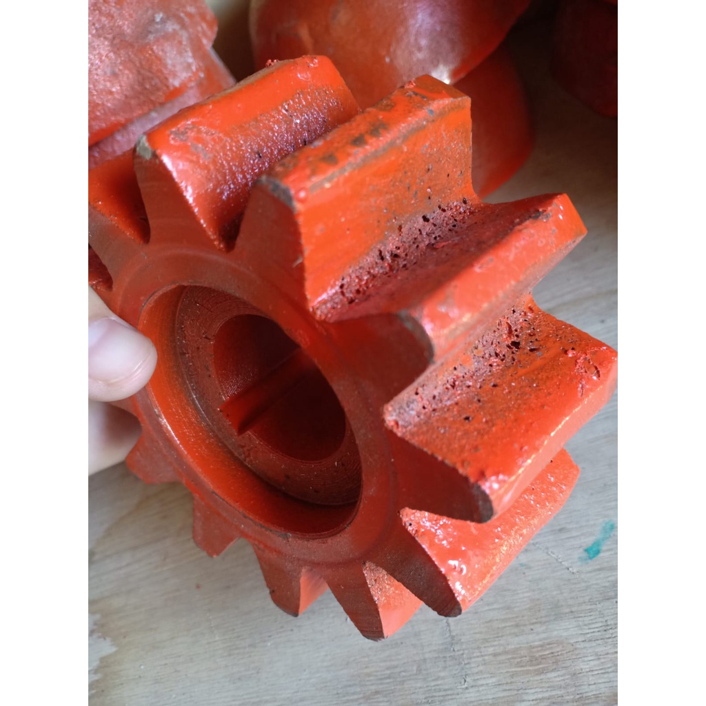 Gear Gigi Nanas / Mesin Molen Pengaduk Semen / Gigi Nanas As 34mm, 32mm, 33mm, 30mm / Gigi Nanas Bes