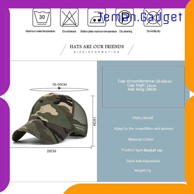 TG-FS073 Evrfelan Topi Baseball Trucker Cap Hat Army Camouflage - S8R