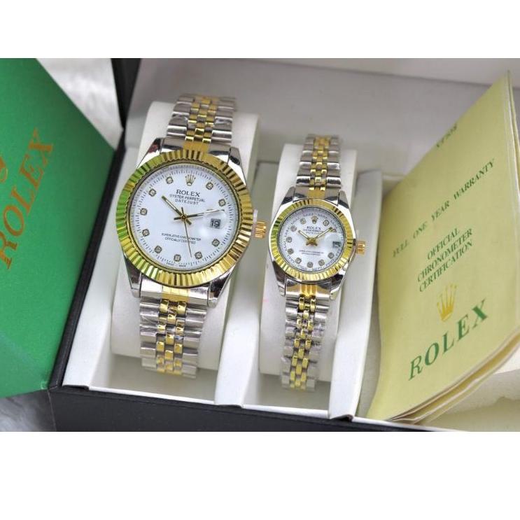 Segera Ambil (BEST SELLER) JAM TANGAN COUPLE ROLEX 1636 DATEJUST FREE BOX ORI & BATERAI