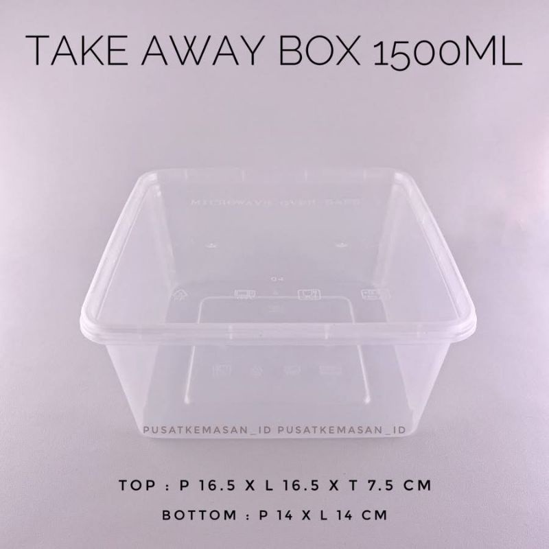 thinwall 1500ml Thinwall kotak 1500ml