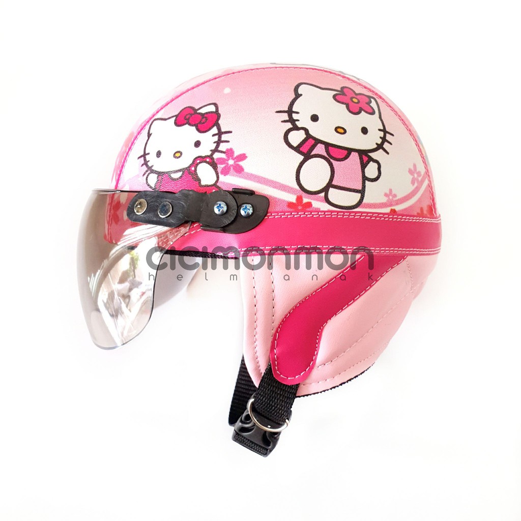 LIMITED EDITION Helm Anak Perempuan Hello Kitty Retro