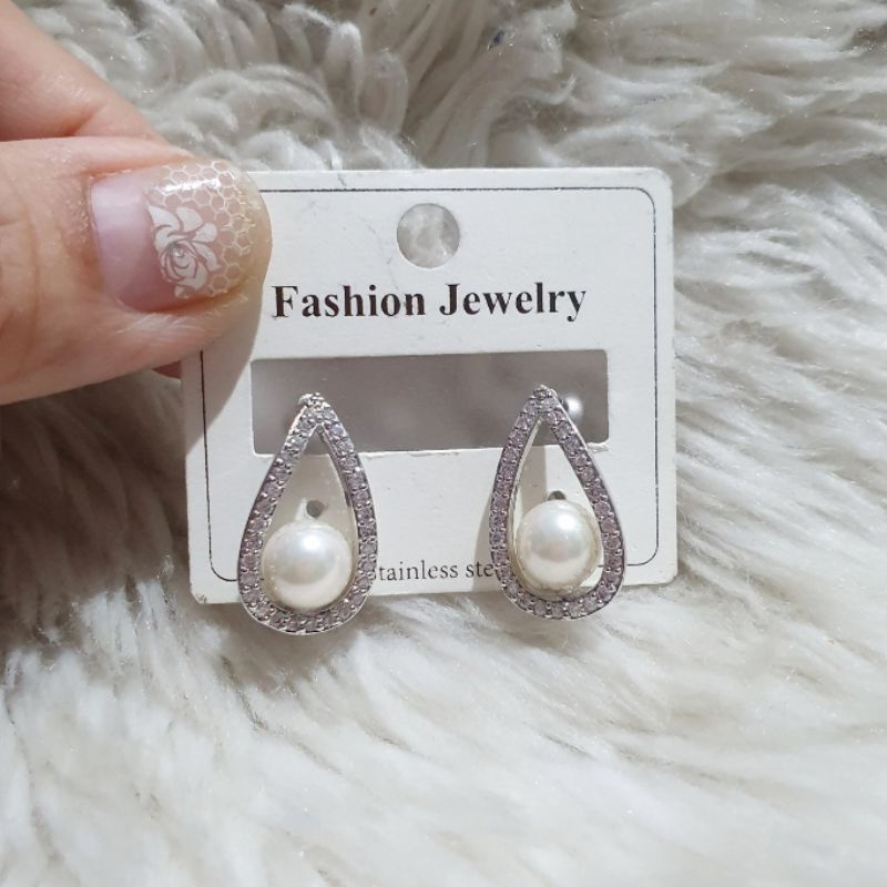 Anting Titanium asli Anti karat anti alergi Earring Stainless steel Premium Quality A01